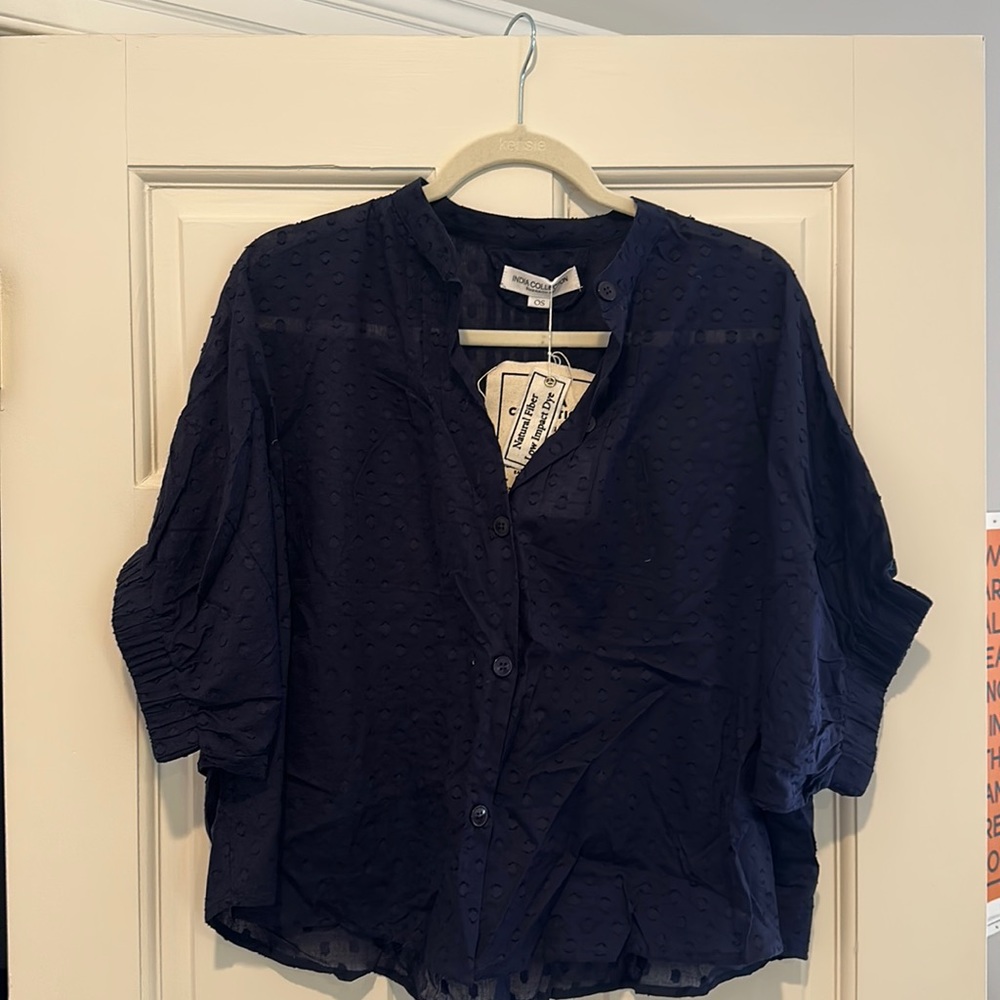 Emerson Fry - India collection - OS navy blue top